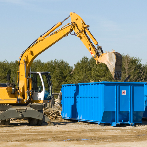 what happens if the residential dumpster is damaged or stolen during rental in Clutier